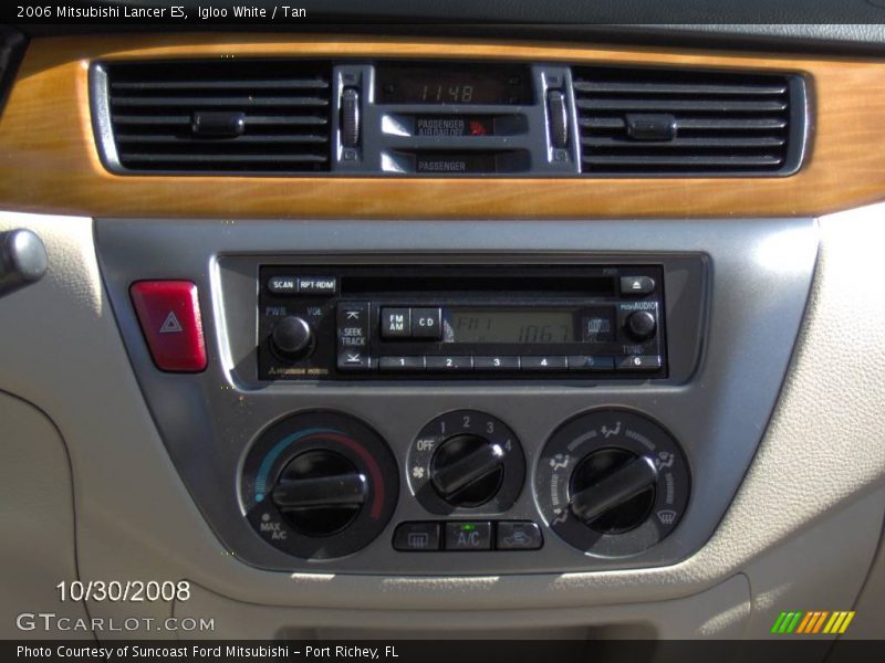 Igloo White / Tan 2006 Mitsubishi Lancer ES