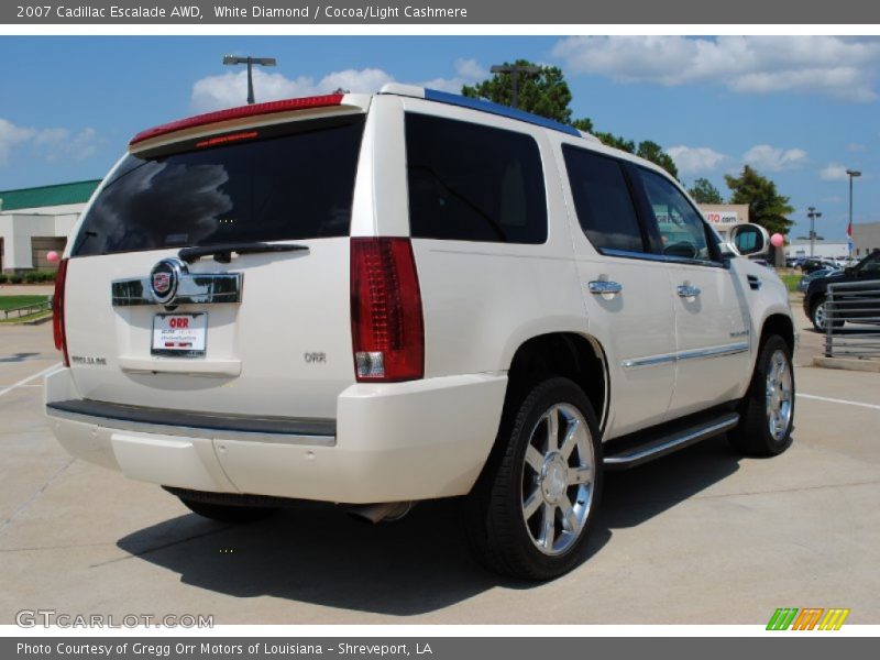 White Diamond / Cocoa/Light Cashmere 2007 Cadillac Escalade AWD