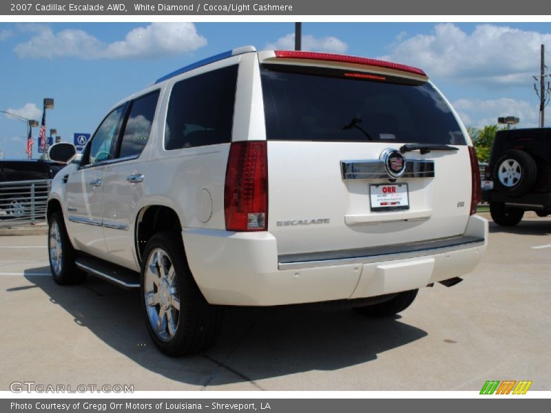 White Diamond / Cocoa/Light Cashmere 2007 Cadillac Escalade AWD