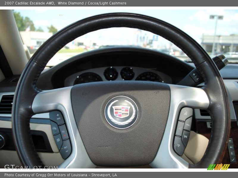 White Diamond / Cocoa/Light Cashmere 2007 Cadillac Escalade AWD