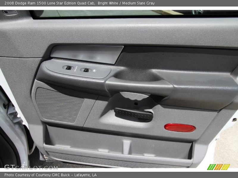 Bright White / Medium Slate Gray 2008 Dodge Ram 1500 Lone Star Edition Quad Cab
