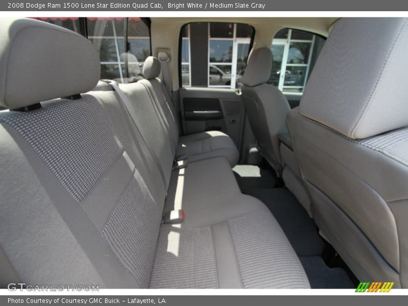 Bright White / Medium Slate Gray 2008 Dodge Ram 1500 Lone Star Edition Quad Cab