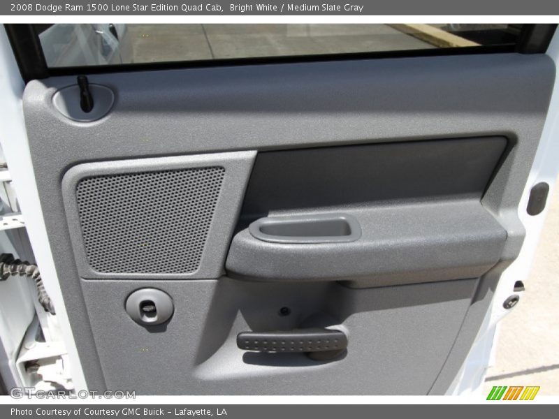 Bright White / Medium Slate Gray 2008 Dodge Ram 1500 Lone Star Edition Quad Cab