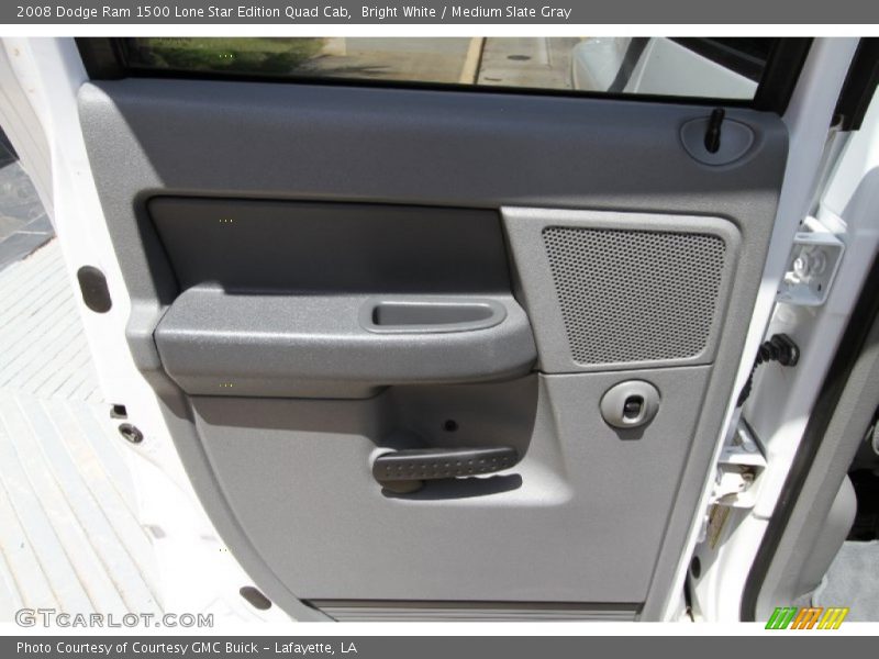 Bright White / Medium Slate Gray 2008 Dodge Ram 1500 Lone Star Edition Quad Cab