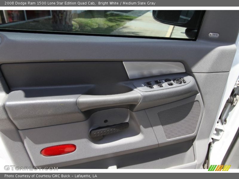 Bright White / Medium Slate Gray 2008 Dodge Ram 1500 Lone Star Edition Quad Cab