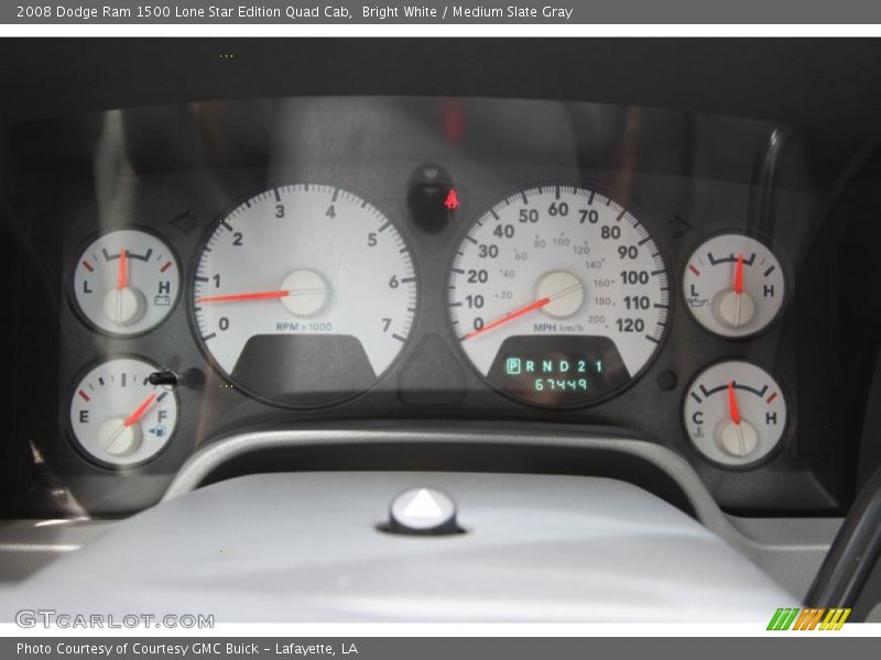  2008 Ram 1500 Lone Star Edition Quad Cab Lone Star Edition Quad Cab Gauges