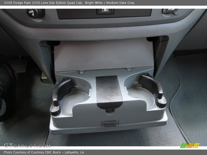Bright White / Medium Slate Gray 2008 Dodge Ram 1500 Lone Star Edition Quad Cab
