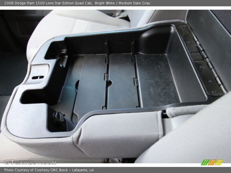 Bright White / Medium Slate Gray 2008 Dodge Ram 1500 Lone Star Edition Quad Cab