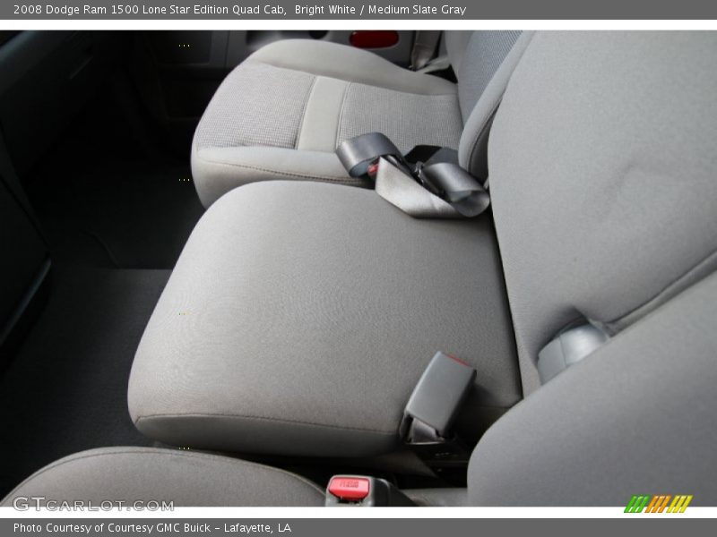 Bright White / Medium Slate Gray 2008 Dodge Ram 1500 Lone Star Edition Quad Cab
