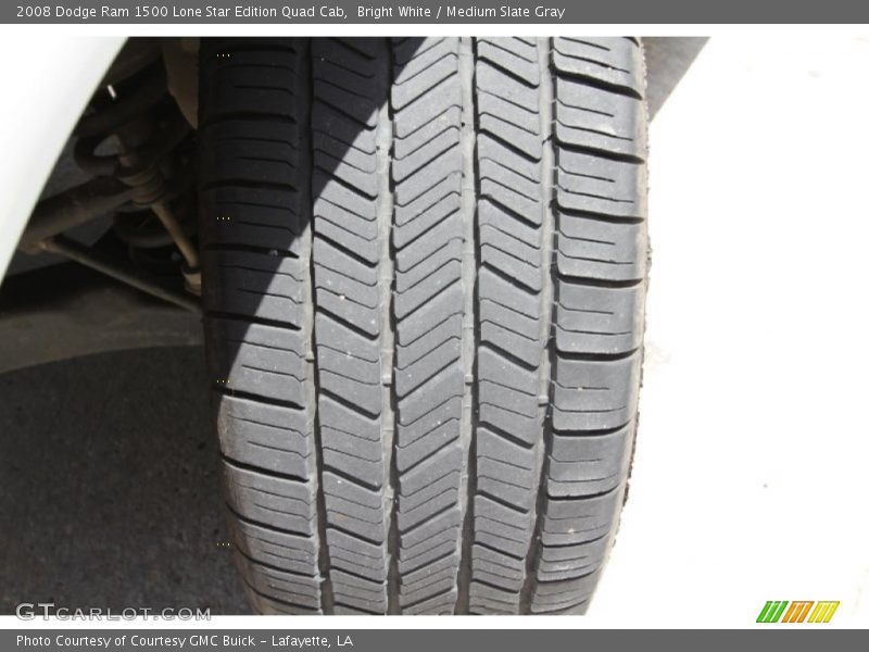 Bright White / Medium Slate Gray 2008 Dodge Ram 1500 Lone Star Edition Quad Cab