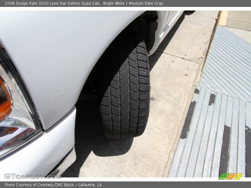 Bright White / Medium Slate Gray 2008 Dodge Ram 1500 Lone Star Edition Quad Cab