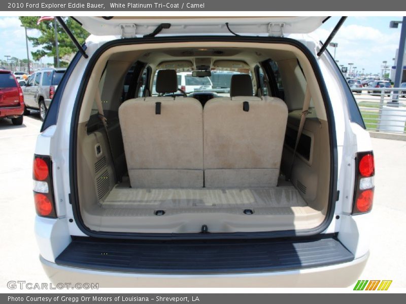 White Platinum Tri-Coat / Camel 2010 Ford Explorer Eddie Bauer