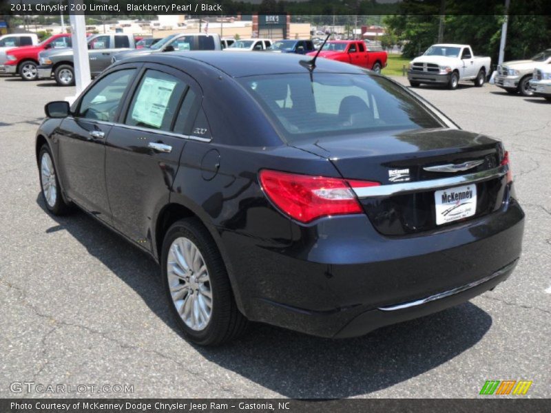 Blackberry Pearl / Black 2011 Chrysler 200 Limited