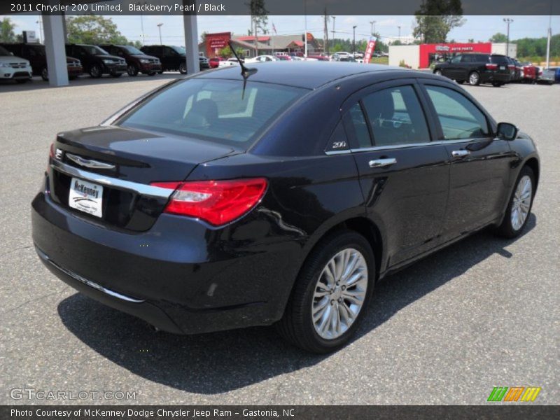 Blackberry Pearl / Black 2011 Chrysler 200 Limited