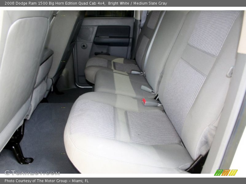 Bright White / Medium Slate Gray 2008 Dodge Ram 1500 Big Horn Edition Quad Cab 4x4