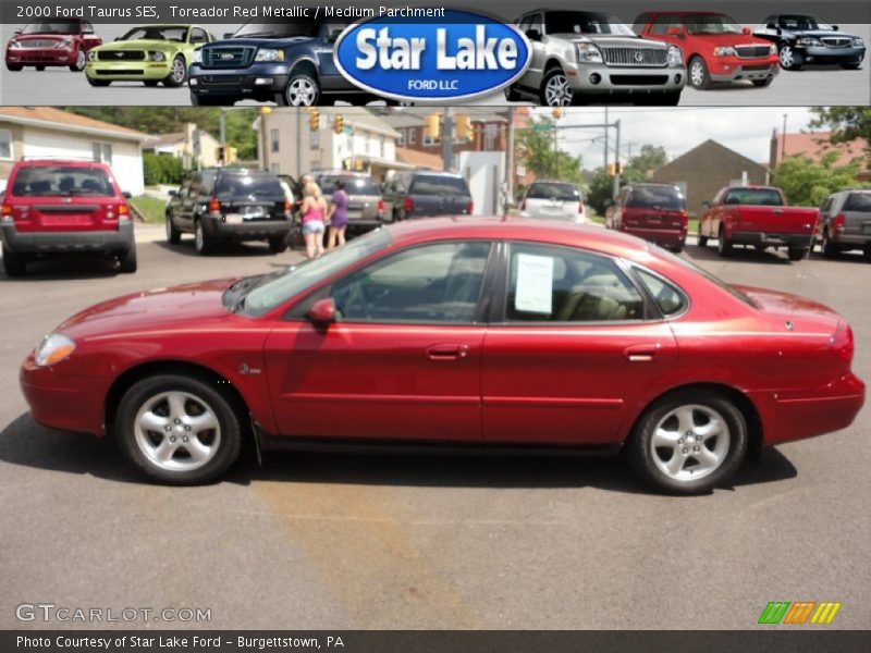 Toreador Red Metallic / Medium Parchment 2000 Ford Taurus SES