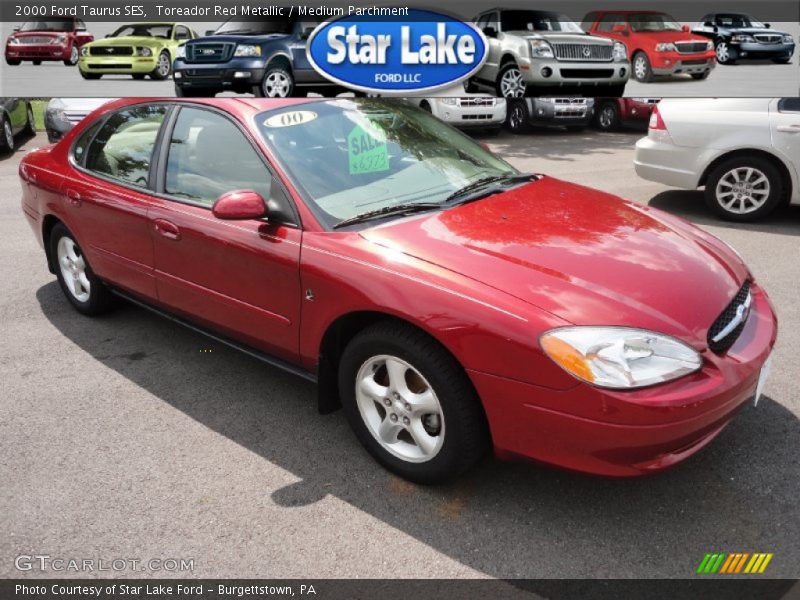 Toreador Red Metallic / Medium Parchment 2000 Ford Taurus SES
