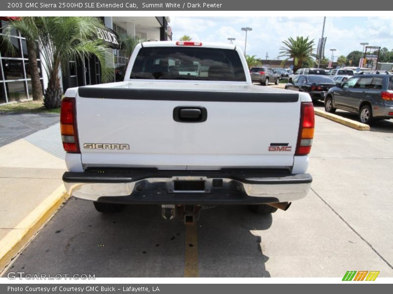 Summit White / Dark Pewter 2003 GMC Sierra 2500HD SLE Extended Cab