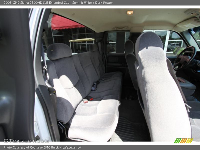Summit White / Dark Pewter 2003 GMC Sierra 2500HD SLE Extended Cab