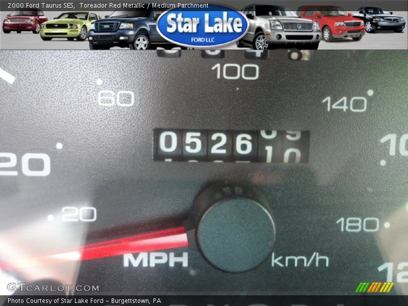 Toreador Red Metallic / Medium Parchment 2000 Ford Taurus SES