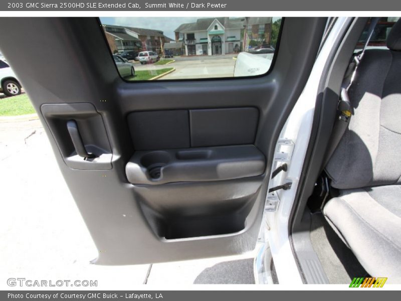Summit White / Dark Pewter 2003 GMC Sierra 2500HD SLE Extended Cab