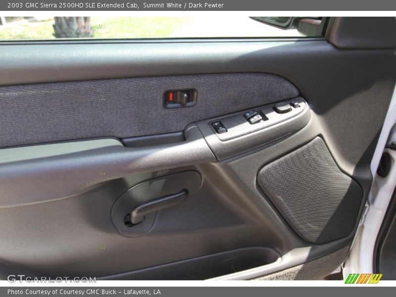 Summit White / Dark Pewter 2003 GMC Sierra 2500HD SLE Extended Cab