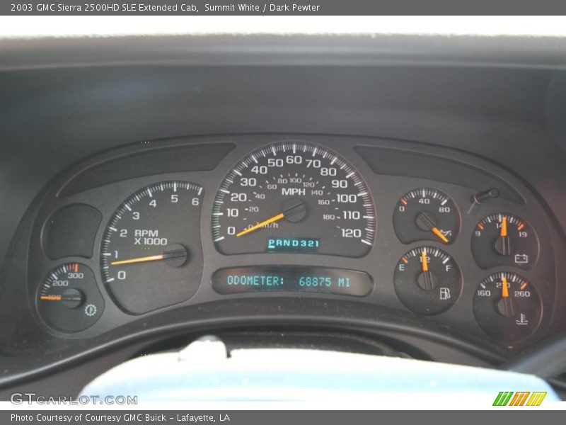  2003 Sierra 2500HD SLE Extended Cab SLE Extended Cab Gauges