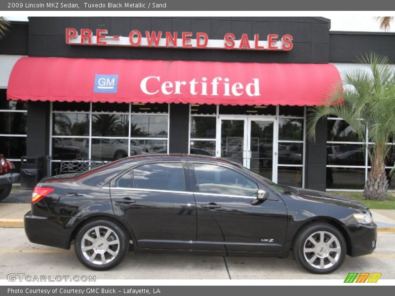 Tuxedo Black Metallic / Sand 2009 Lincoln MKZ Sedan