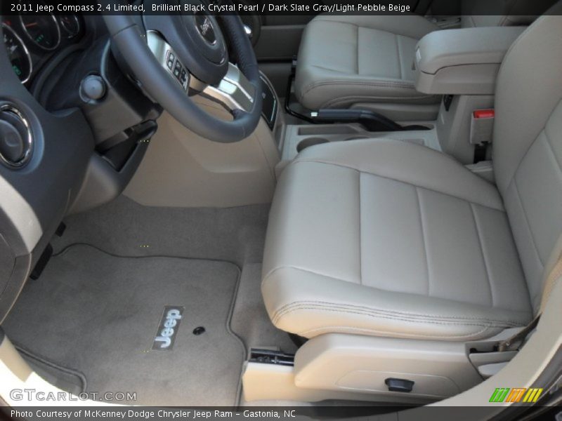 Brilliant Black Crystal Pearl / Dark Slate Gray/Light Pebble Beige 2011 Jeep Compass 2.4 Limited