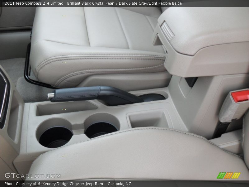 Brilliant Black Crystal Pearl / Dark Slate Gray/Light Pebble Beige 2011 Jeep Compass 2.4 Limited