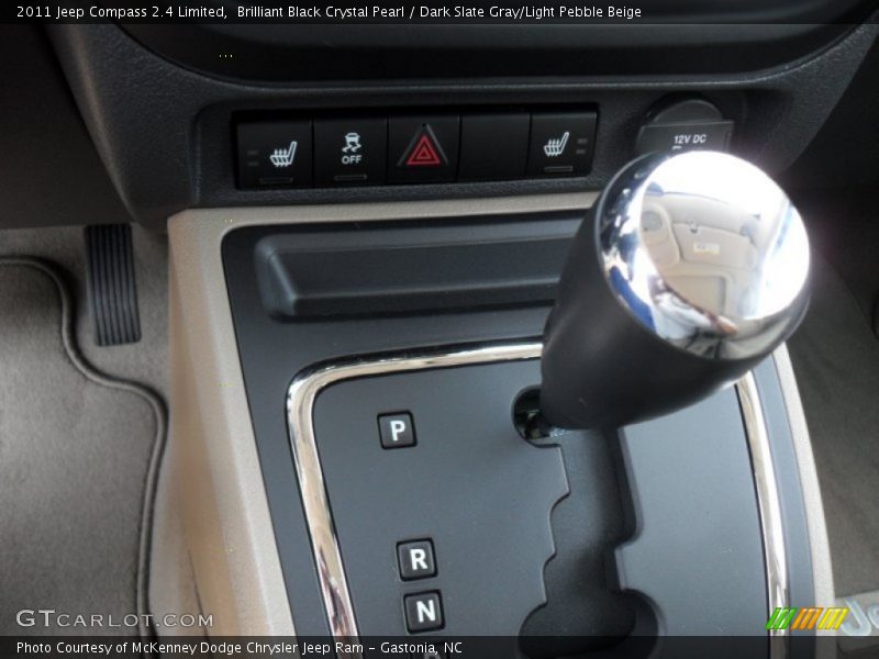 Brilliant Black Crystal Pearl / Dark Slate Gray/Light Pebble Beige 2011 Jeep Compass 2.4 Limited