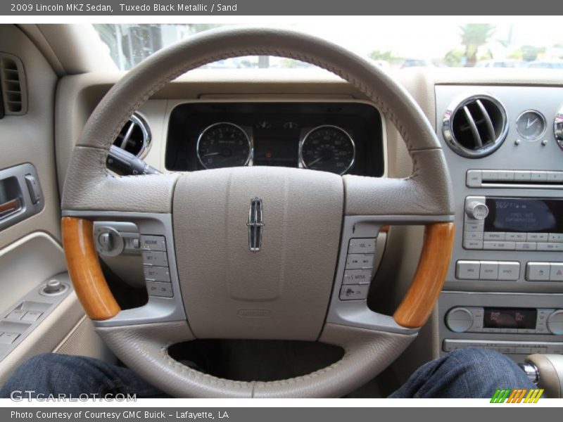 Tuxedo Black Metallic / Sand 2009 Lincoln MKZ Sedan