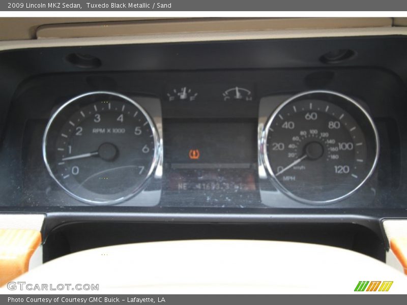 Tuxedo Black Metallic / Sand 2009 Lincoln MKZ Sedan
