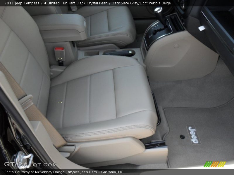 Brilliant Black Crystal Pearl / Dark Slate Gray/Light Pebble Beige 2011 Jeep Compass 2.4 Limited