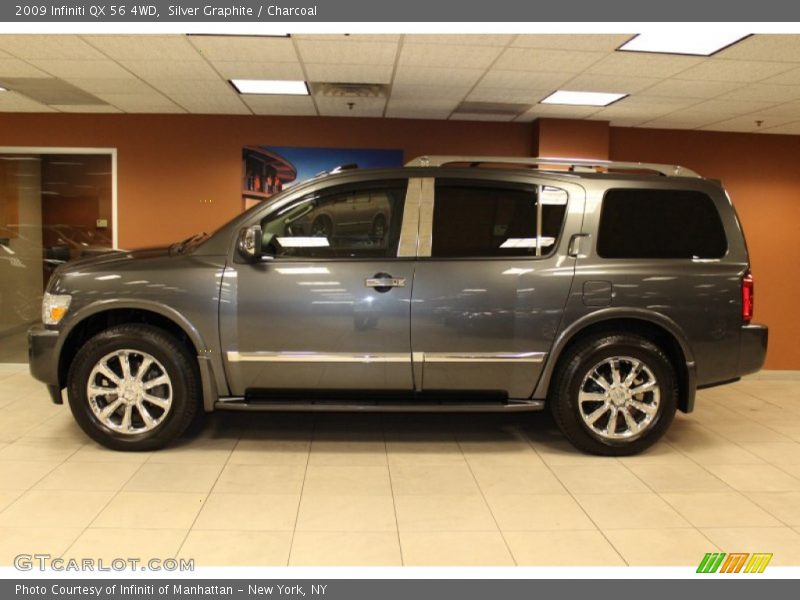 Silver Graphite / Charcoal 2009 Infiniti QX 56 4WD