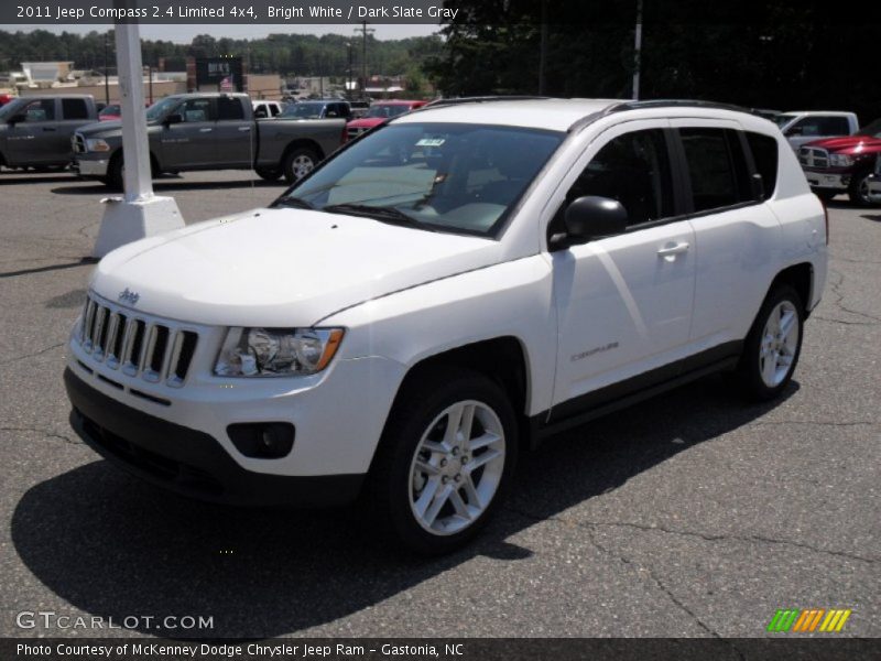 Bright White / Dark Slate Gray 2011 Jeep Compass 2.4 Limited 4x4