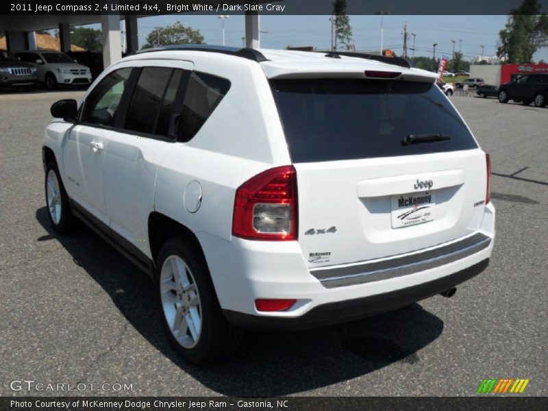 Bright White / Dark Slate Gray 2011 Jeep Compass 2.4 Limited 4x4