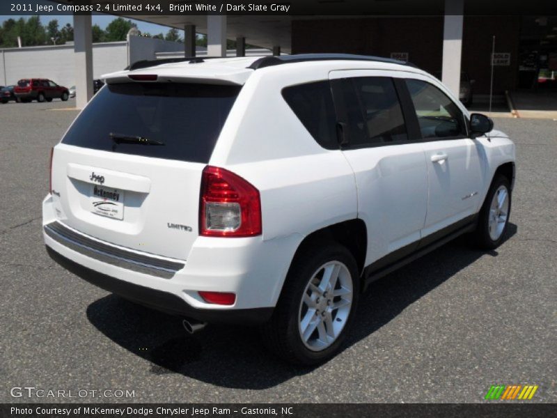 Bright White / Dark Slate Gray 2011 Jeep Compass 2.4 Limited 4x4