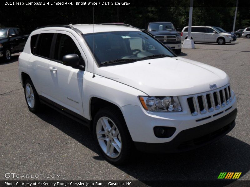 Bright White / Dark Slate Gray 2011 Jeep Compass 2.4 Limited 4x4