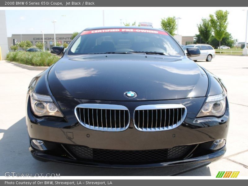 Jet Black / Black 2008 BMW 6 Series 650i Coupe
