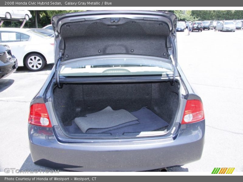 Galaxy Gray Metallic / Blue 2008 Honda Civic Hybrid Sedan