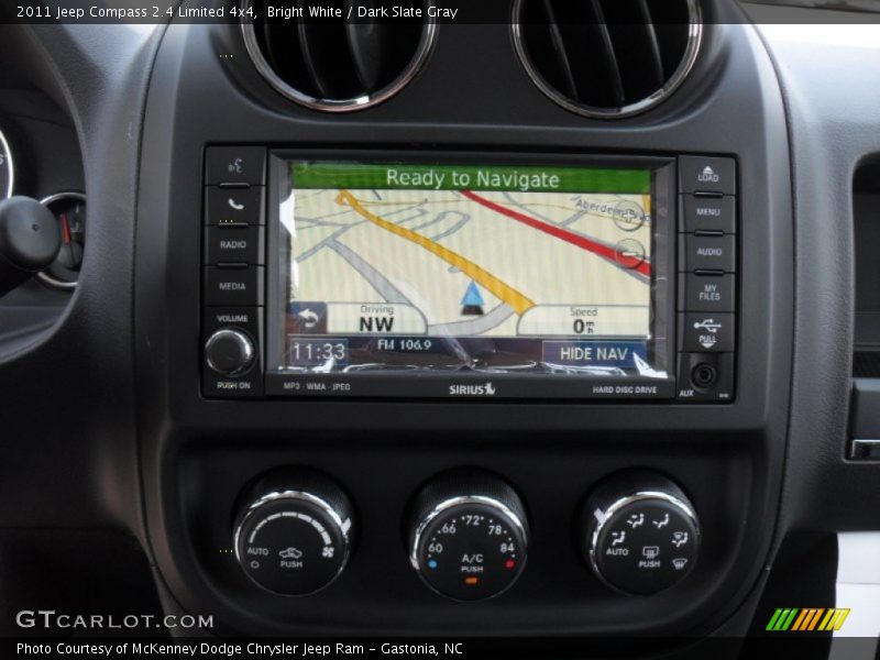 Bright White / Dark Slate Gray 2011 Jeep Compass 2.4 Limited 4x4