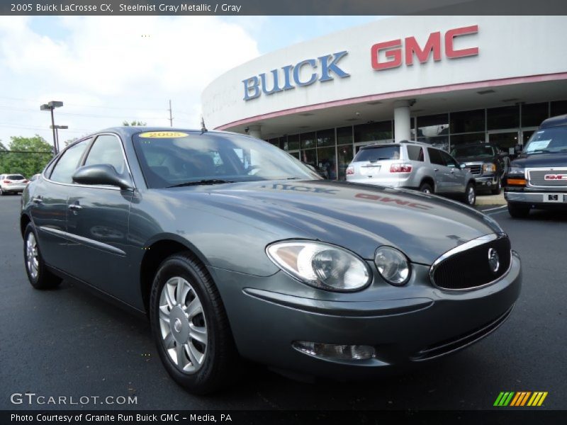 Steelmist Gray Metallic / Gray 2005 Buick LaCrosse CX
