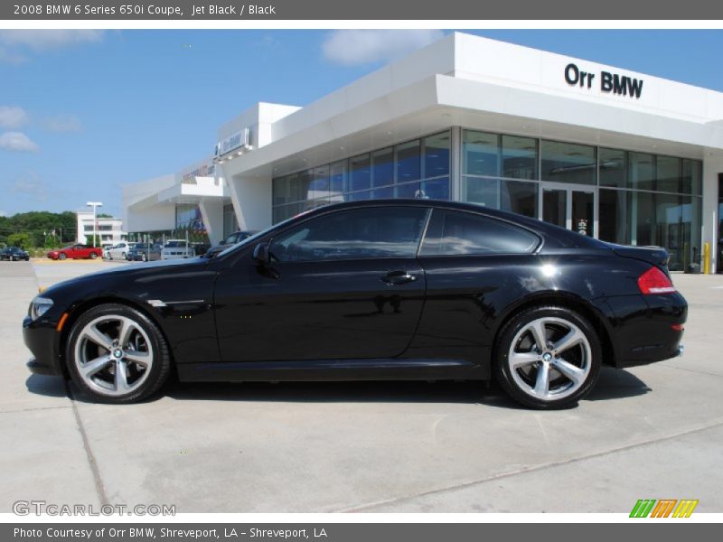 Jet Black / Black 2008 BMW 6 Series 650i Coupe