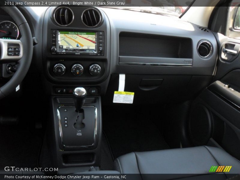 Bright White / Dark Slate Gray 2011 Jeep Compass 2.4 Limited 4x4