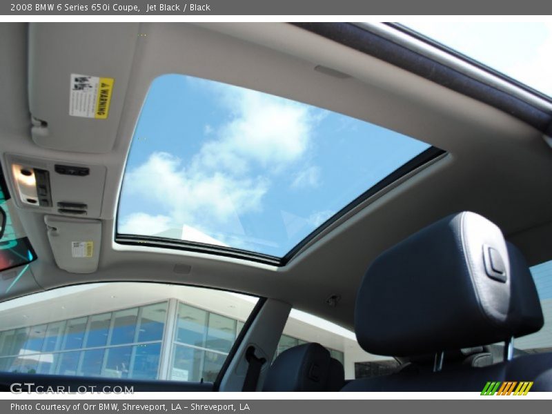 Jet Black / Black 2008 BMW 6 Series 650i Coupe