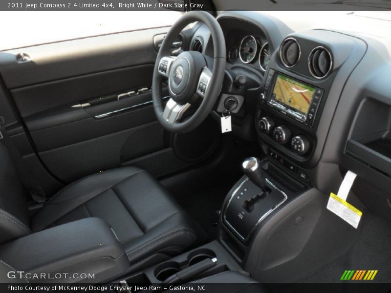 Bright White / Dark Slate Gray 2011 Jeep Compass 2.4 Limited 4x4