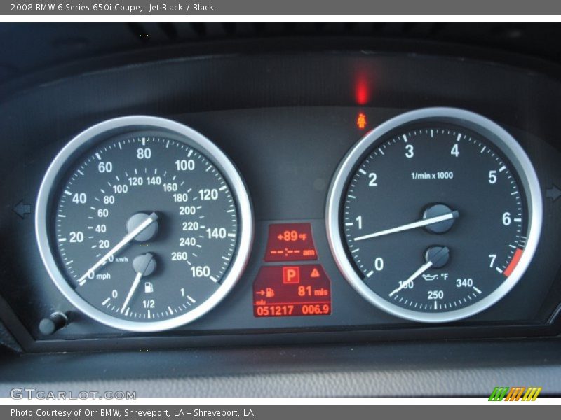 Jet Black / Black 2008 BMW 6 Series 650i Coupe