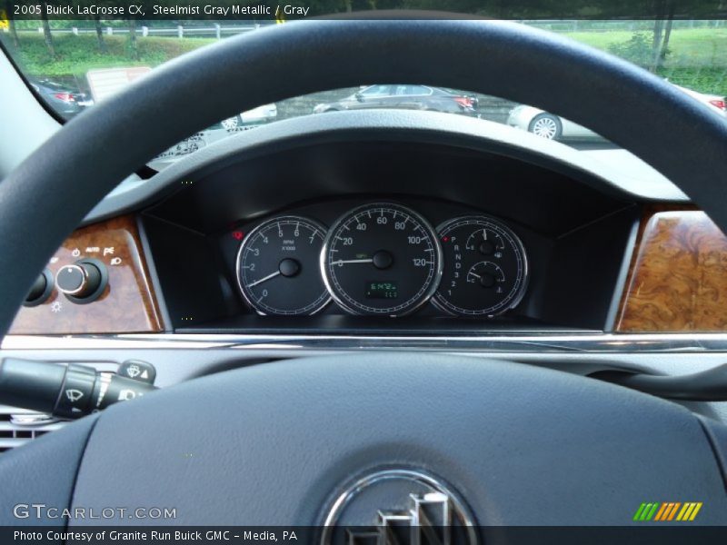 Steelmist Gray Metallic / Gray 2005 Buick LaCrosse CX