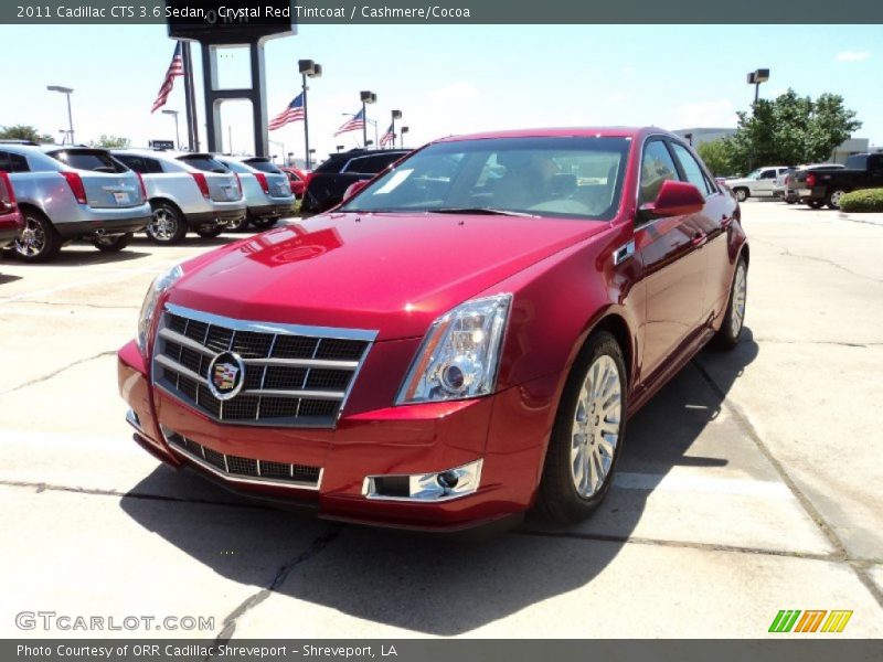 Crystal Red Tintcoat / Cashmere/Cocoa 2011 Cadillac CTS 3.6 Sedan